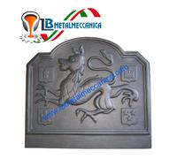 Piastra,lastra,parete,Camino,Ghisa,Ornata,figurata DRAGO 74x67 h Cm LB-PCF7467 [EEK: A++]