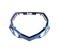 Piastra manubrio box phase 1 blue chrome small
