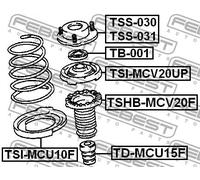 Piastra molla Assale anteriore TSI-MCU10F FEBEST per LEXUS RX