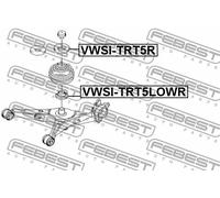 Piastra molla Assale posteriore VWSI-TRT5R FEBEST per VW