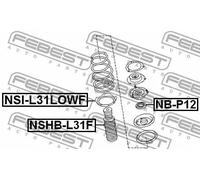 Piastra molla inferiore NSI-J31LOWF FEBEST per INFINITI NISSAN