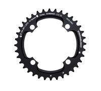 Piastra MTB 4 bracci d.104 per doppio stronglight shimano 36dts esterno nero 2x1