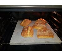 PIASTRA OLLARE TEGLIA FORNO PIZZA PANE IN PIETRA LAVICA DELL' ETNA 45X40X2