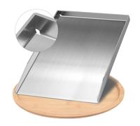 Piastra Pancha in acciaio inox, 28 x 20 cm, in acciaio inox, per barbecue a gas e carbone, accessorio per barbecue, regalo per uomini, accessori per barbecue