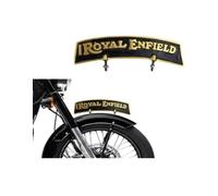 Piastra parafango anteriore in ottone effetto vintage ricco nero Col Royal...