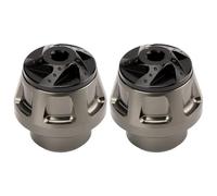 Piastra Paramotore Moto Adatto per Honda Pcx 125/150/160 Adv 150/160/350 Forza 300/350 Nss350 Sfera anticollisione ruota anteriore modificata Motociclette protezioni motore(Gray)