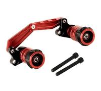 Piastra Paramotore Moto Adatto per Honda Pcx125/150/160 Forza300/350 Nss Adv350 Tubo di scarico modificato Bastone anticaduta Protezione anti-collisione Motociclette protezioni motore(RED)