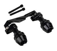 Piastra Paramotore Moto Sfera di protezione anticaduta per marmitta scooter adatta per Honda FORZA 300 250 NSS350 Modifica dell'asse anteriore Motociclette protezioni motore(Black,B)