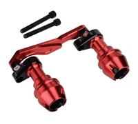 Piastra Paramotore Moto Sfera di protezione anticaduta per marmitta scooter adatta per Honda FORZA 300 250 NSS350 Modifica dell'asse anteriore Motociclette protezioni motore(Red,B)