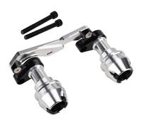 Piastra Paramotore Moto Sfera di protezione anticaduta per marmitta scooter adatta per Honda FORZA 300 250 NSS350 Modifica dell'asse anteriore Motociclette protezioni motore(Silver,B)