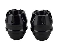 Piastra Paramotore Moto Sfera di protezione anticaduta per marmitta scooter adatta per Honda FORZA 300 250 NSS350 Modifica dell'asse anteriore Motociclette protezioni motore(Black,A)