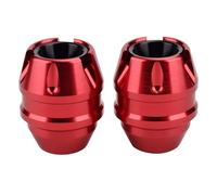 Piastra Paramotore Moto Sfera di protezione anticaduta per marmitta scooter adatta per Honda FORZA 300 250 NSS350 Modifica dell'asse anteriore Motociclette protezioni motore(Red,A)