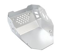 Piastra paramotore per accessori moto argento