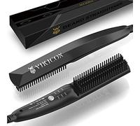 Piastra per Barba Capelli Uomo VIKICON, Mini Styler Spazzola Lisciante per