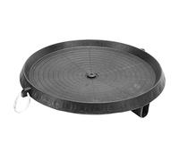 Piastra per barbecue coreana Design con foro per olio Facile da pulire Calore uniformemente resistente Piastra per barbecue senza fumo a doppio strato per uso domestico all'aperto