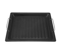 Piastra per Barbecue in Acciaio Inox, Griglia Antiaderente Portatile per Cottura Pancake e Alimenti su Fornelli, Ideale per Esterno e Campeggio - Pan Classic Flat