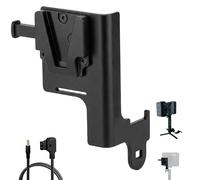 Piastra per batteria V-Mount per Amaran Ray 120c e Ray 60c, staffa adattatore di alimentazione V-Lock in acciaio inox da 3 mm con cavo D-Tap da 45 cm a DC