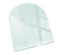 Piastra per Camino di Vetro Temperato 80x70cm Protezione dal Calore Premium Resistente a Scintille e Graffi, Elegante Trasparente Duraturo Sicurezza Domestica