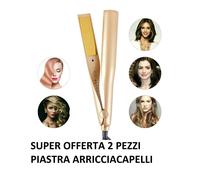 PIASTRA PER CAPELLI 2 IN 1 IRON PRO ARRICCIACAPELLI PROFESSIONALE 230° RICCI 2PZ