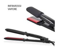 PIASTRA PER CAPELLI A INFRAROSSI A VAPORE CON CALDAIA REMOVIBILE