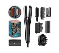 PIASTRA PER CAPELLI CECOTEC AirLisse 6in1, Piastre ceramiche, Tecnologia a ioni, Argento, Nero, Potenza 100 W, Rivestimento in Ceramica, Temperatura max 230 °C, Si riscalda in 30 s