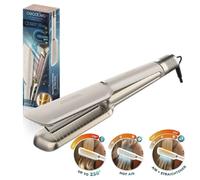 Piastra per capelli Cecotec con champagne Air Lisse. 600W, Protegge i capelli, Tecnologia Ionica, Cheratina e Olio di Argan