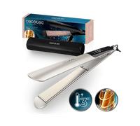 PIASTRA PER CAPELLI CECOTEC Lisse Keratin Essence, Piastre ceramiche, Argento, Nero, Termostato regolabile, Piastra x mm, Potenza 54 W, Rivestimento in Ceramica, Temperatura max 230 °C, Si riscalda in