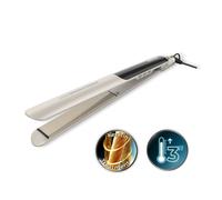Cecotec Piastra Stretta per Capelli Ceramica Lisse NanoSilk Essence Champagne. NanoSilk, HeatMax 130-230°C, Keratina e Olio Di Argan, Auto Spegnimento, Pochette, Capelli Lucidi