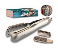 Piastra per Capelli Ceramica Cheratina 2 in 1 Cecotec RitualCare Air Lisse 150ºC 3 Impostazioni Ionico Spegnimento automatico Champagne