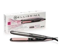 Piastra per Capelli Ceramica Cheratina Bellissima Creativity Multistyle 230ºC 5 Impostazioni Ionico Spegnimento Automatico Display Rosa