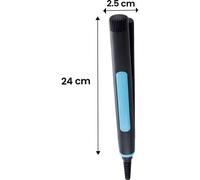 Piastra per Capelli Ceramica Tormalina 2 in 1 Avizar TX-39690 Anticrespo Blu Nero