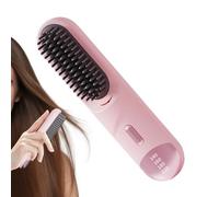 Piastra per capelli - Componenti elettronici ABS 20,5 x 4,5 cm | Spazzola per capelli ricaricabile tramite USB senza fili | Pettine lisciante a lunga durata, strumento di levigatura portatile per