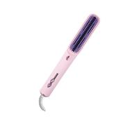 Piastra Per Capelli Con Pettine | Pettinina Stilizzante Ricci Ionica,Accessori per Styling Portatili, Spazzola Riscaldante Comoda da Tenere per Regalo per Viaggio