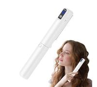 Piastra per capelli da donna, Piastra per capelli - Piastra per capelli ricaricabile con pettine per capelli portatile,Spazzola per lisciare i capelli Strumenti per lo styling dei capelli con schermo
