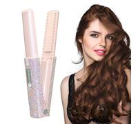 Piastra per capelli da viaggio, Piastra per capelli senza fili | Bigodino e piastra per 2 in 1 | Ferro da stiro, piastra per portatile, ferro da stiro ricaricabile per viaggi