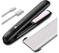 Piastra per capelli e ferro arricciacapelli senza fili wireless 2 in 1 4 livell