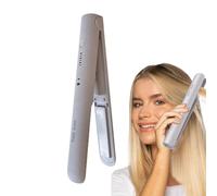 Piastra Per Capelli, Ferro Da Stiro Wireless Ricaricabile Tramite USB Con Batteria Da 2600 MAh, Ferro Da Stiro Senza Fili, Ferro Da Stiro Portatile Da Viaggio, Bigodino Per Capelli A
