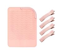 Piastra per capelli in silicone isolamento termico pad, ferro arricciacapelli resistente al calore pad, perm strumento anti-scottatura pad di protezione, ferro anti-scottatura pad, con 4 5 cm forcine