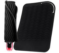 Piastra per capelli in silicone resistente al calore, tappetino di sicurezza con pinze, copertura resistente al calore, per piastre per capelli