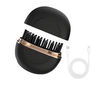 Piastra per capelli Mini - Spazzola ricaricabile con 3 impostazioni di temperatura | Spazzola lisciante Mini Styling,Per le donne Controllo dei briciole volume capelli lunghi corti ricci casa viaggio