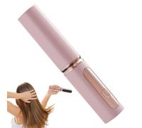 Piastra per capelli per donna, arricciacapelli, senza fili, con temperatura regolabile, ricaricabile tramite USB, cura dei capelli per piegatura, senza effetto