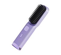 Piastra Per Capelli - Pettine Per Styling A Riscaldamento Rapido Ricaricabile Senza Fili | Styler A Riscaldamento Rapido Con Display LCD Antiscottatura | Piastra Per Capelli Con Spazzola Calda Per Don