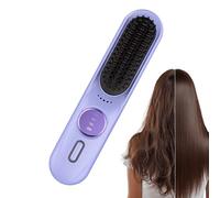 Piastra per capelli portatile, 9 livelli di riscaldamento rapido, 35 W | Spazzola lisciante per capelli anti crespo, per vacanze, viaggi su strada
