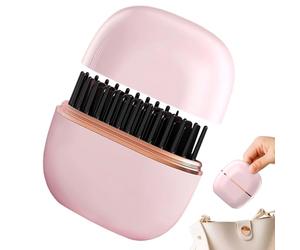 Piastra per capelli portatile, riscaldamento rapido, 25 W, arricciacapelli | Pettine per lisciare i capelli da donna, per vacanze, viaggi su strada, spostamenti quotidiani, appuntamenti e