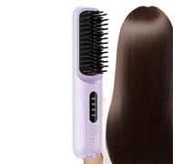 Piastra per capelli portatile, strumento per lo styling senza fili, pettine per raddrizzatore con ricarica USB, per casa, soggiorno, viaggi, viaggi, viaggi, lavoro, donne, uomini e viaggiatori