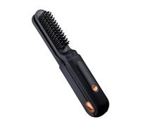 Piastra per capelli senza fili, spazzola calda ricaricabile 2 in 1 con display LED, 3 impostazioni di temperatura, pettine per styling riscaldato e lisciante portatile per salone donna uomo