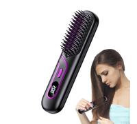 Piastra Per Capelli Senza Filo, Accessorio Styling USB Ricaricabile, Spazzola Riscaldata per il Raddrizzamento dei Capelli, per Salon Viaggio Casa Donna Regalo Per Lei
