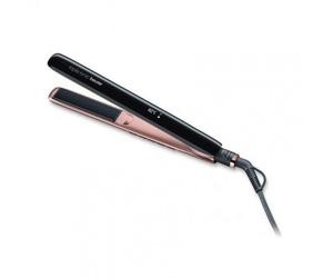 Piastra per Capelli Titanio Beurer HS-80 220ºC Display LCD Ionica Piastre Flottanti