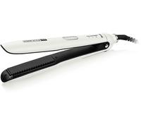 PIASTRA PER CAPELLI TRISA ELECTRONICS Steam Style Pro, Piastre ceramiche, Bianco, Nero, Tecnologia a vapore nano, Potenza 70 W, Temperatura max 230 °C, Si riscalda in 3 s