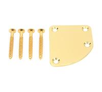Piastra per collo per chitarra elettrica, semplice da installare Piastra per collo per chitarra in oro Sostituzione 4 fori per lezioni di musica Accessori per strumenti musicali